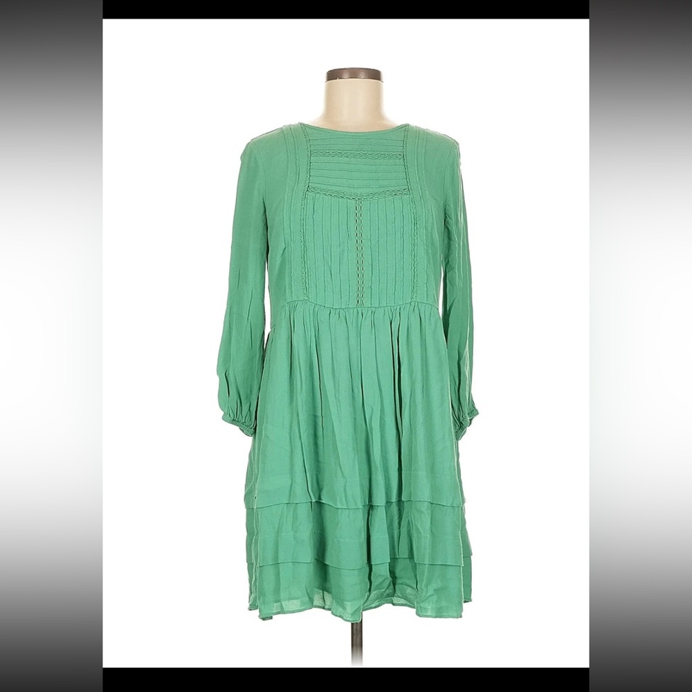 Ann Taylor Teal Long Sleeve Dress